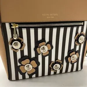 henri bendel | Bags | Henri Bendel West 57th Striped Flower  display picture 1
